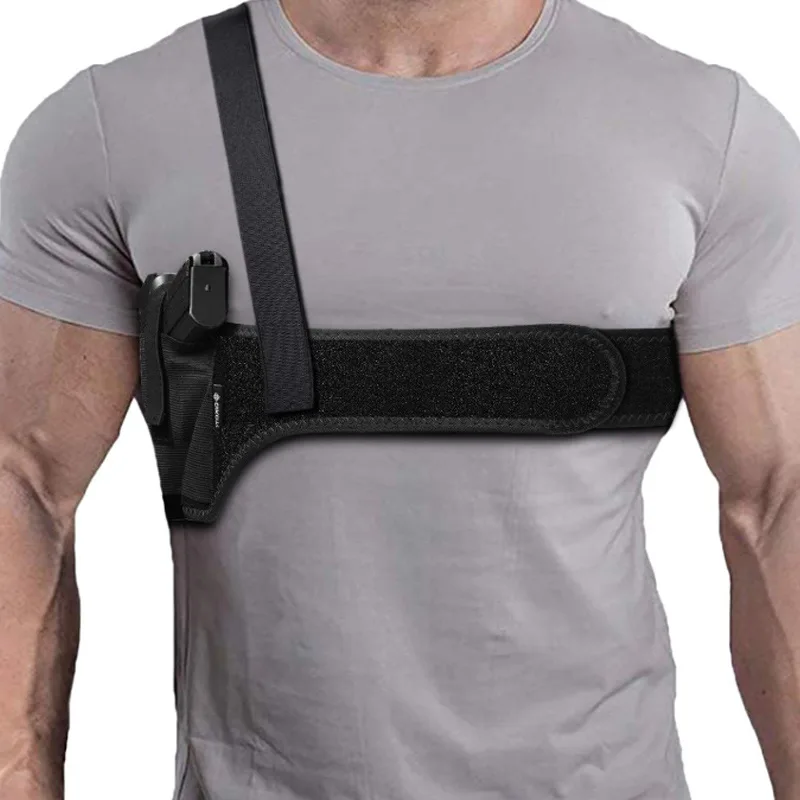 

Tactical Gun Holster Universal Left Right Hand Pistol Waist Belt Pouch Agent Concealed Shoulder Holster Glock Hunting Accessory
