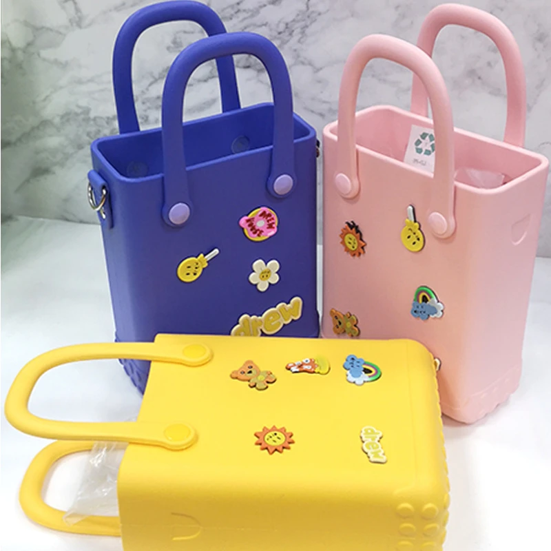 

EVA Beach Bag Waterproof Colorful Cartoon Decoration Handbag Travel Storage Bag Hole Bag Mobile Phone Bag Coin Bag