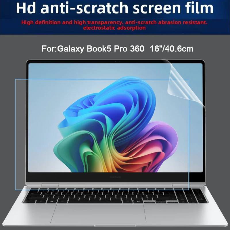 Фото Для Samsung Galaxy Book5/4 Pro 360 16,6 см/16 дюймов, пленка для клавиатуры, пленка для экрана ноутбука, пленка HD, закаленная пленка, матовая пленка, пленка BLF №3