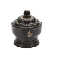 chinese style ancient charm dunhuang copper incense burner oud brass zen incense burner