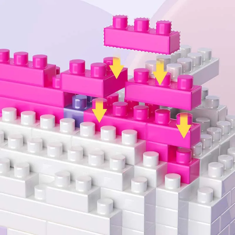 Милые куклы из мультфильма Диснея маленькие строительные блоки креативный