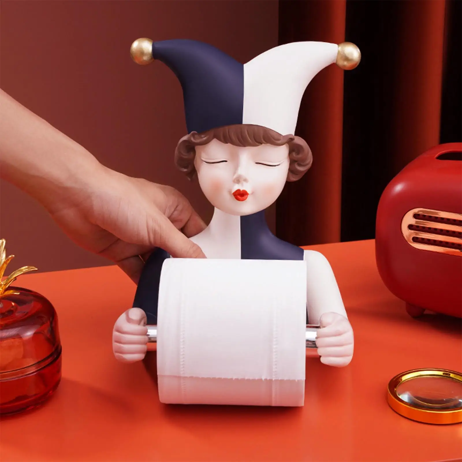 

Держатель для туалетной бумаги из смолы, настенный держатель для рулонной бумаги, диспенсер для бумажных полотенец, держатель для салфеток ...