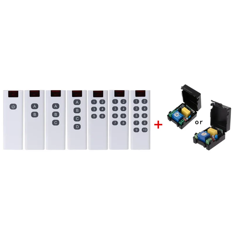 Controller Transmitter 1/2/3/4/6/8/10 Channels Buttons Keypa