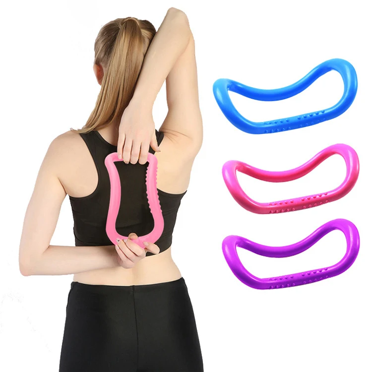 

Yoga Circle Pilates Stretch Ring Women Home Fitness Workout Equipment Waist Shoulder Massage Ring Bodybuilding Training Supplies