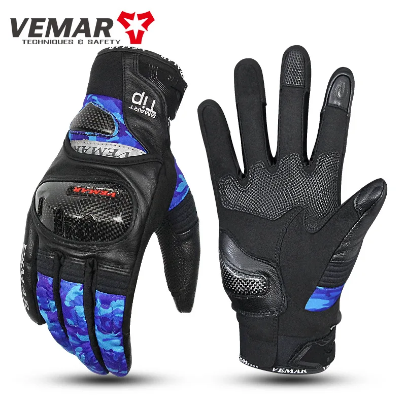 

Motorcycle warm gloves winter waterproof anti-fall gloves outdoor riding camouflage gloves protective touch screen gloves men