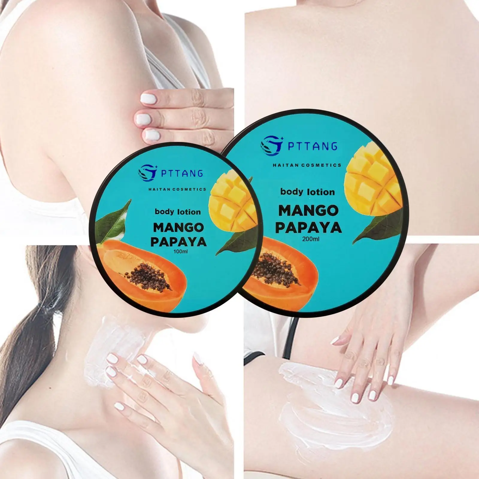 

100/200ml Body Scrub Cream Whole Body Peeling Exfoliating Papaya Nourishing Body And Salt Moisturizing Bath Lotion G7i1