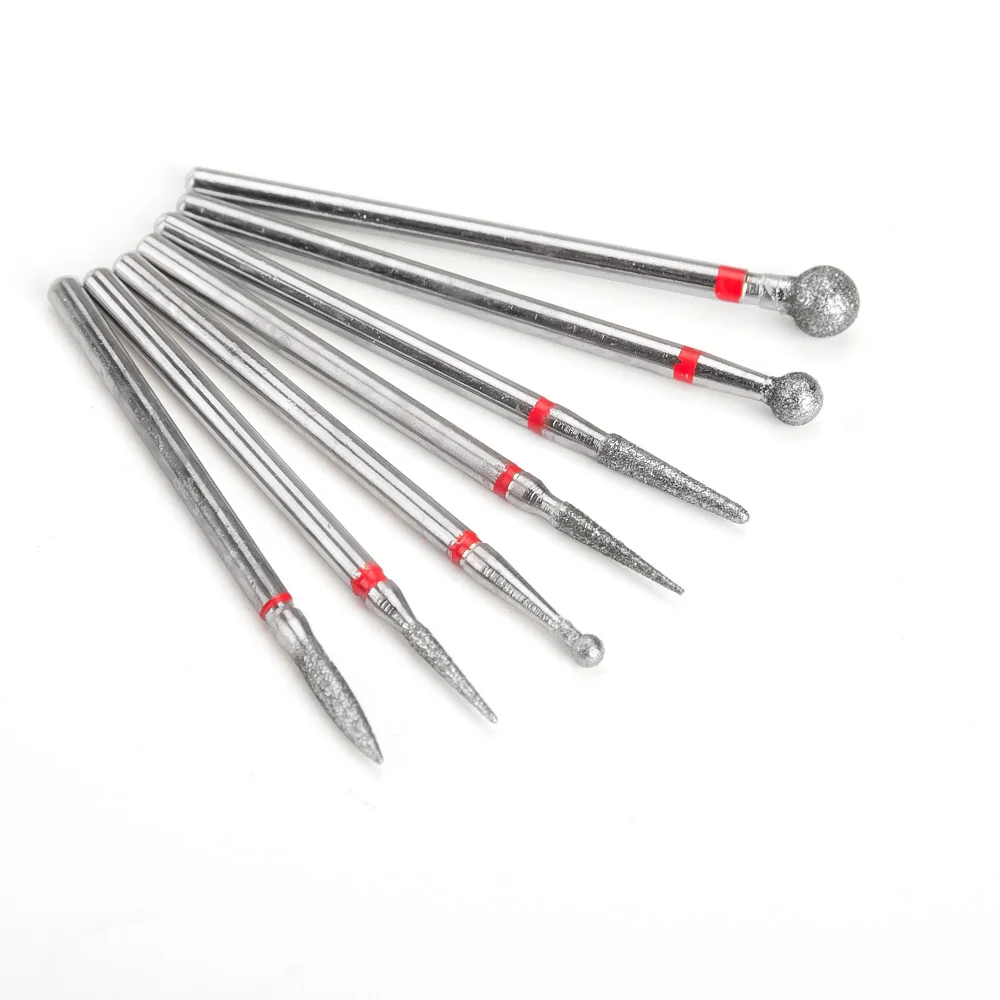 Алмазные фрезы для маникюра Фрезерный резак с 7 искусственными бриллиантами