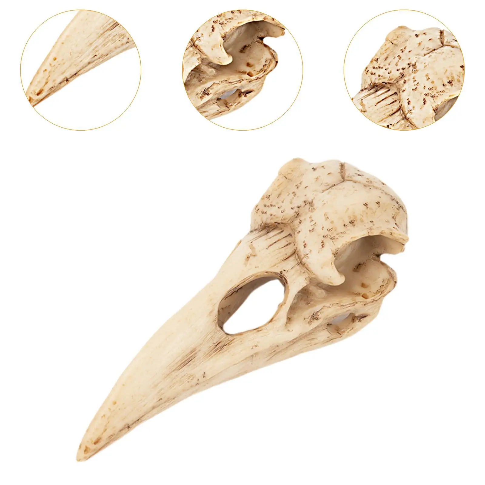 Статуя черепа ворона ювелирный декор искусственная птица кость кулон в виде