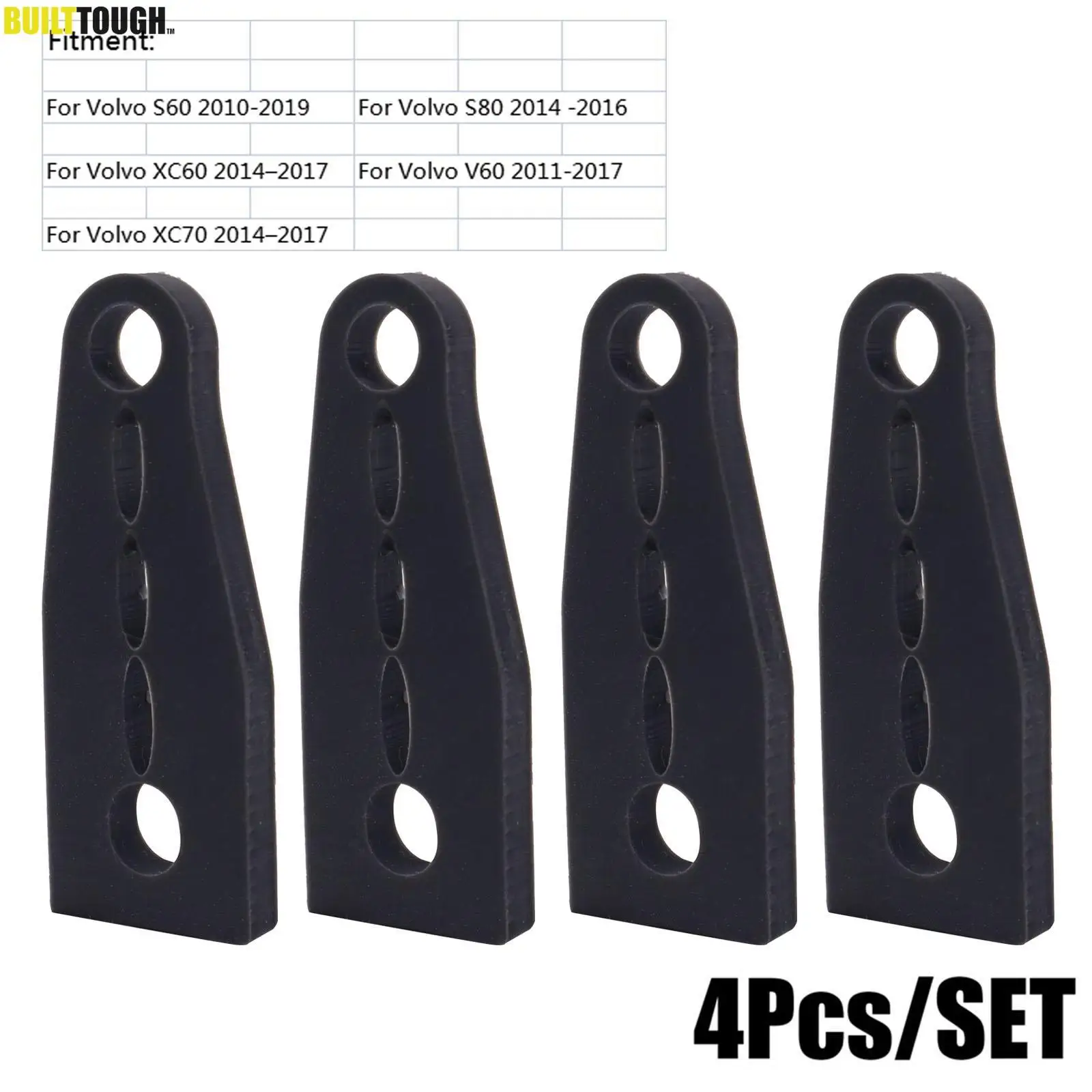 

Буфер дверного замка для Volvo S60 S80 XC60 XC70 V60 Rattling STOP Звукоизоляционные витки Глухое уплотнение Вмешитель Creaking Sound Демпфер Уплотнение