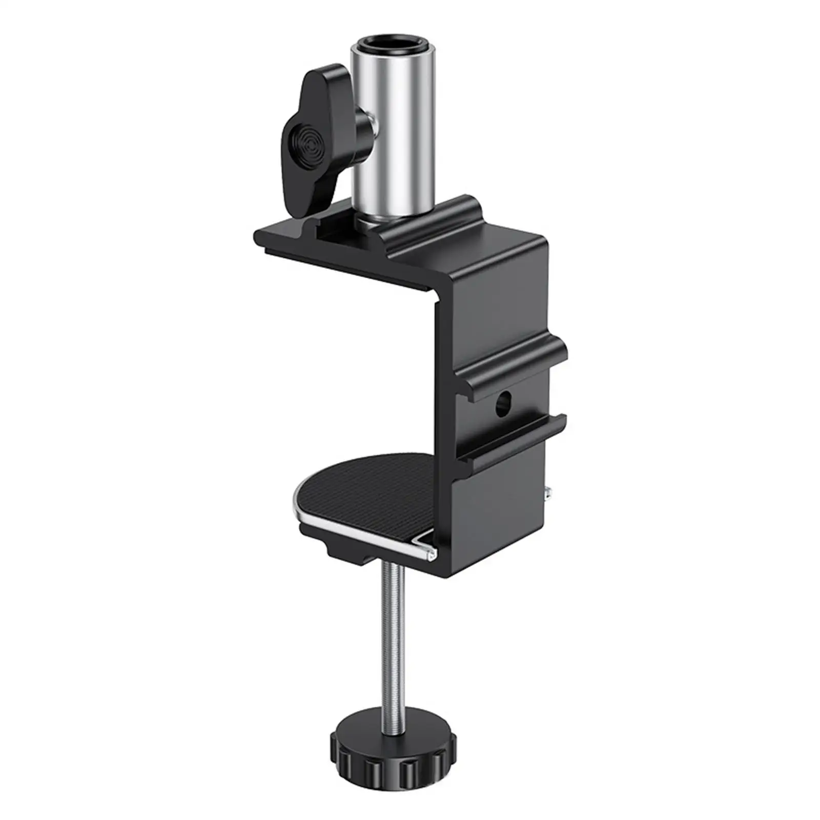 Desktop Mount Clamp Heavy Duty Detachable Easy to Clip Metal Holder for Stand-Working Speeches Reading Recording Presentation