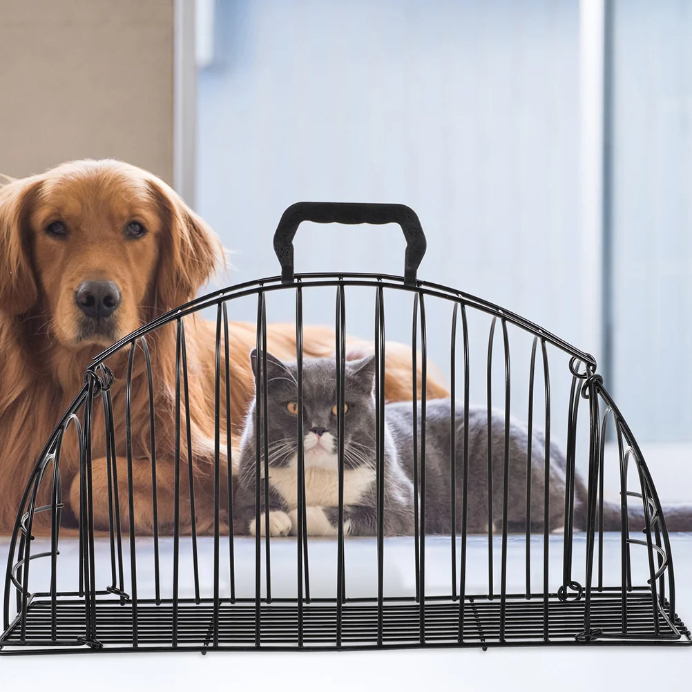 

Medium Pet Bath Cage Portable Cat Enclosure Anti Scratch Catcage Stainless Steel