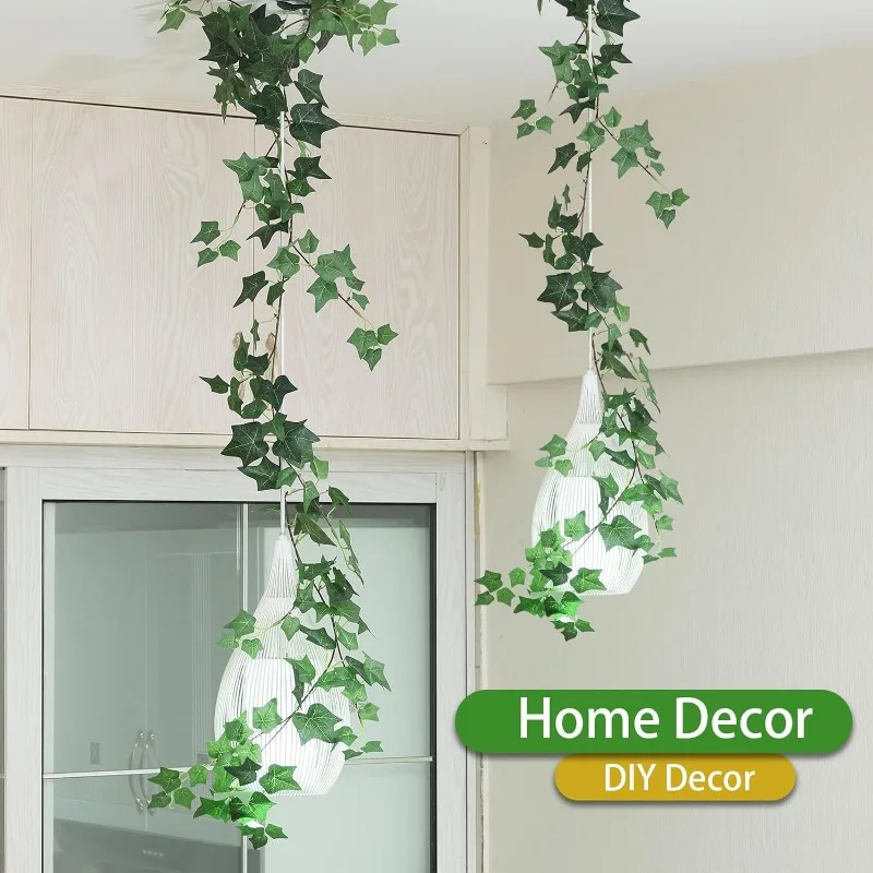 Искусственные виноградные лозы 2 пряди плющ см искусственные зеленые листья из
