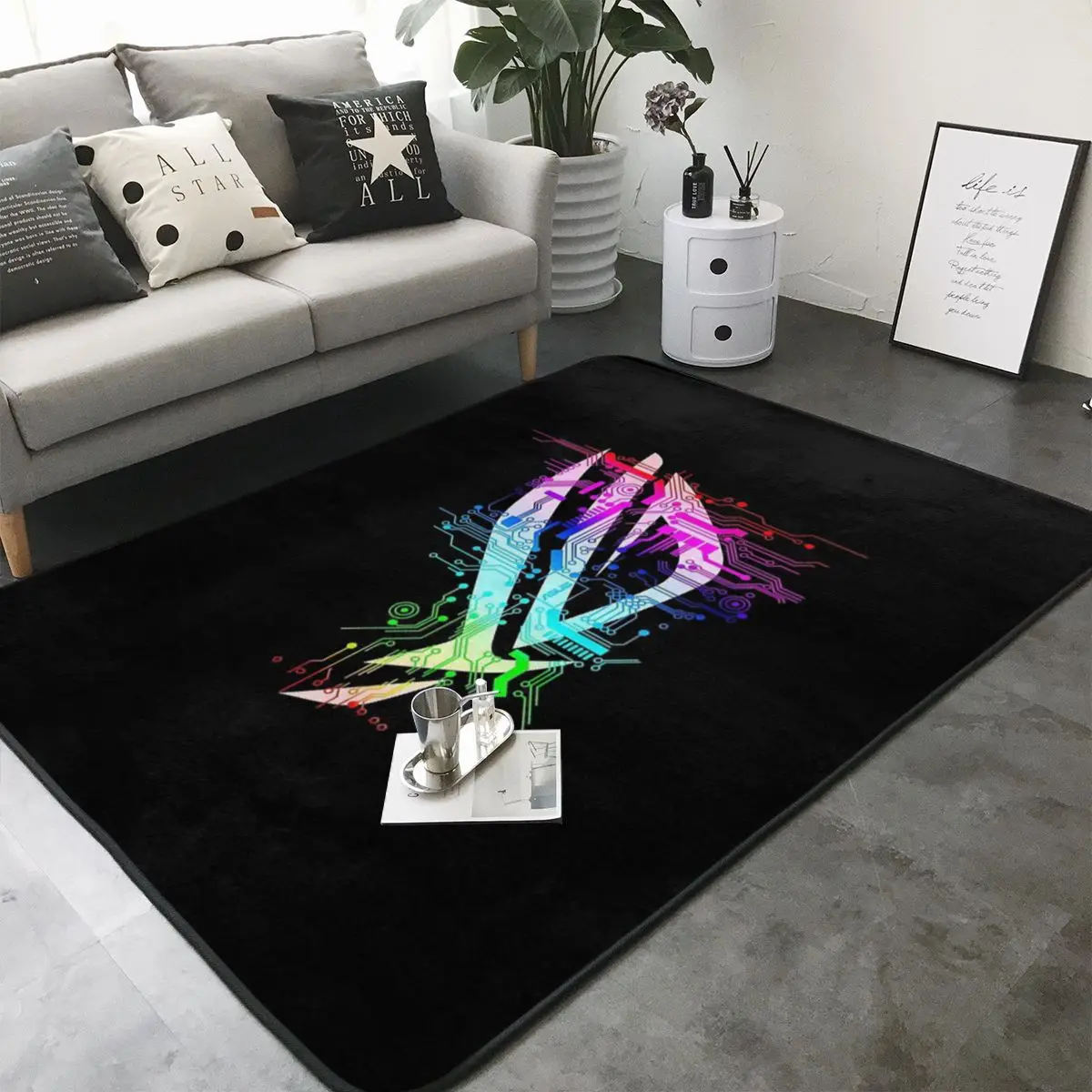 Asus Rog ковер простой мультяшный пушистый стеллаж мягкая подушка для гостиной