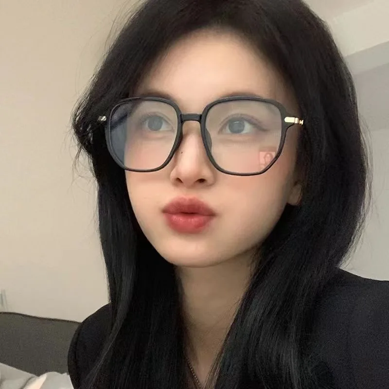 Большие квадратные очки для женщин и мужчин многоугольная оправа антибликовые