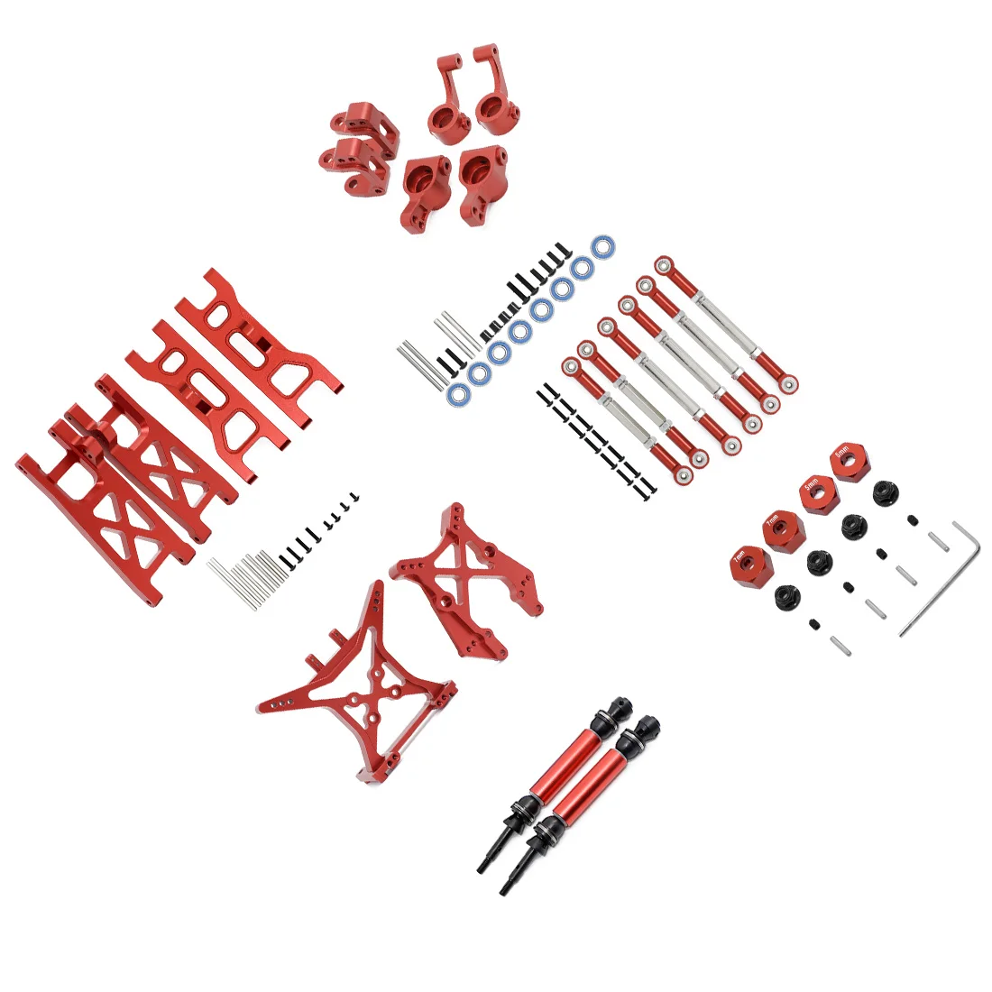 Металлический обновленный комплект аксессуаров для 1/10 ECX 2WD Series Ruckus Torment Brutus Circuit RC