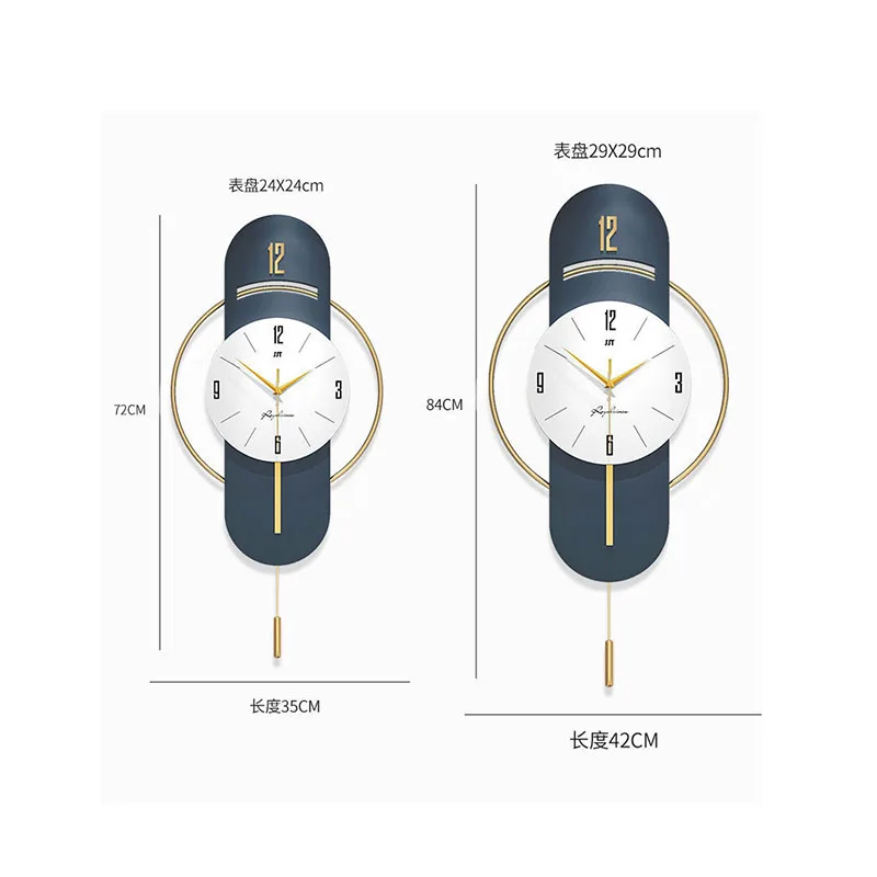 Большие настенные часы из дерева скандинавский тихий креативный гигантский