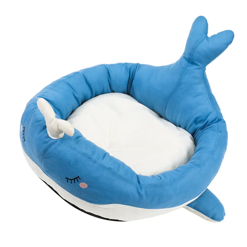

2023 Bed for Dog Cat Den Whale Duck Super Soft Cute Pet Den Small Dog Kennel Cat Winter Summer Universal Cute Pet Bed --------