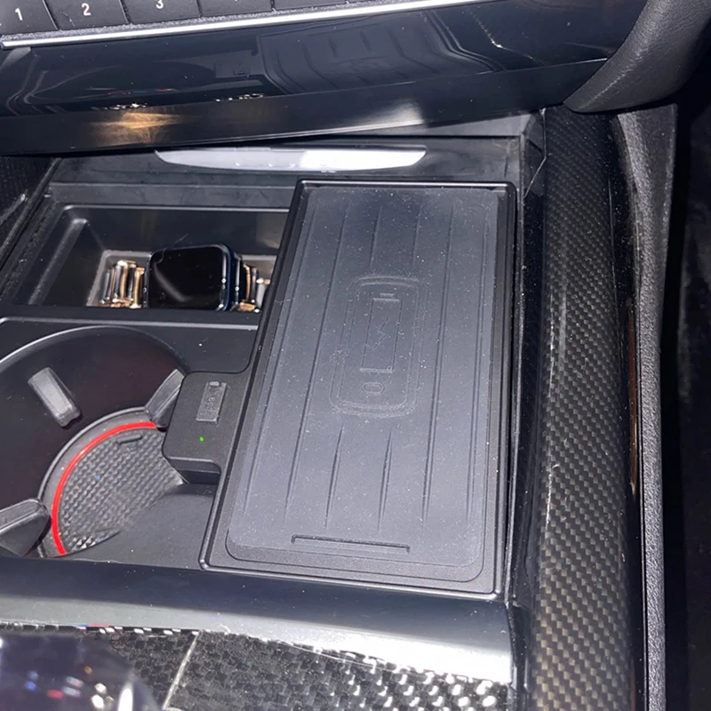 

Car QI wireless charger charging board 15w fast charger phone charger charging holder for BMW X5 F15 X6 F16 2012-2018