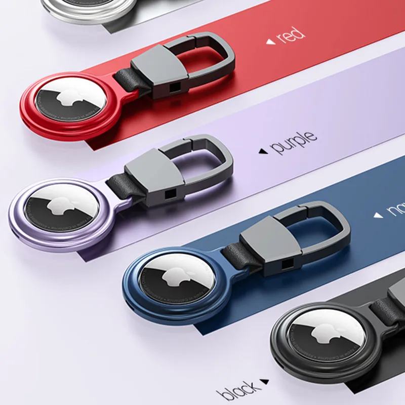 Новинка 2021 металлический защитный чехол для AirTag с брелоком магнитный