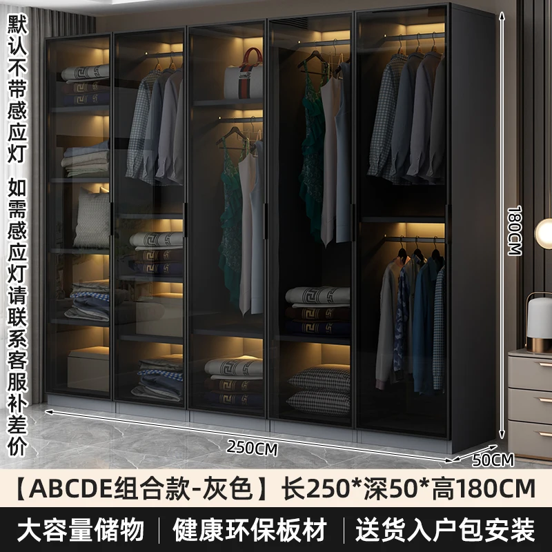 Роскошные современные шкафы витрина одежды деревянные простые бесплатная