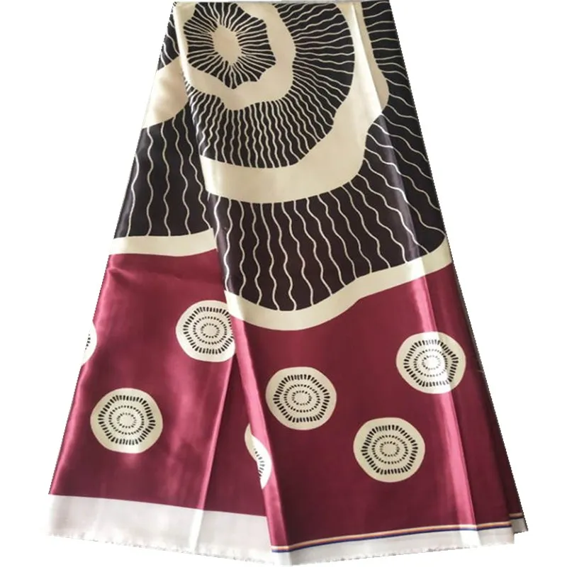 2022 Высококачественная атласная шелковая ткань в стиле Гана для вечернего платья, швейный материал 1 ярд/спице/. 3,13