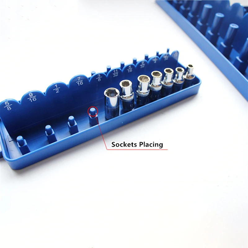 

Socket Organizer Tray Rack Storage Holder Tool SAE 1/4" 3/8" Fizoo