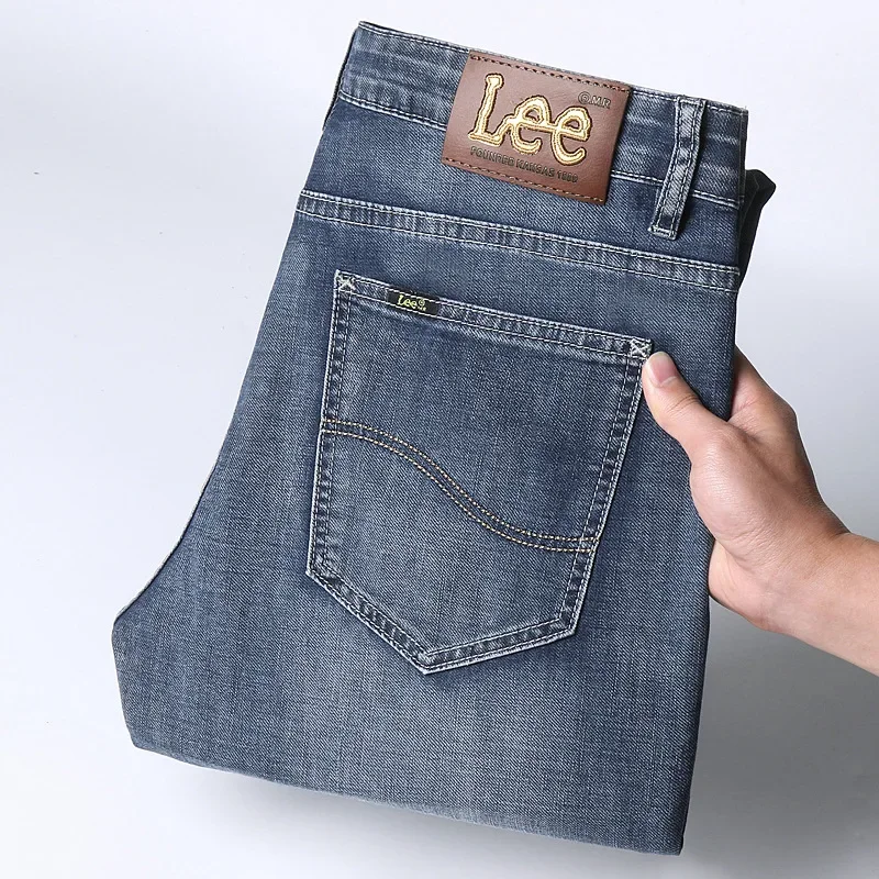 Джинсы Lee Dex мужские эластичные прямые брюки свободного покроя повседневные