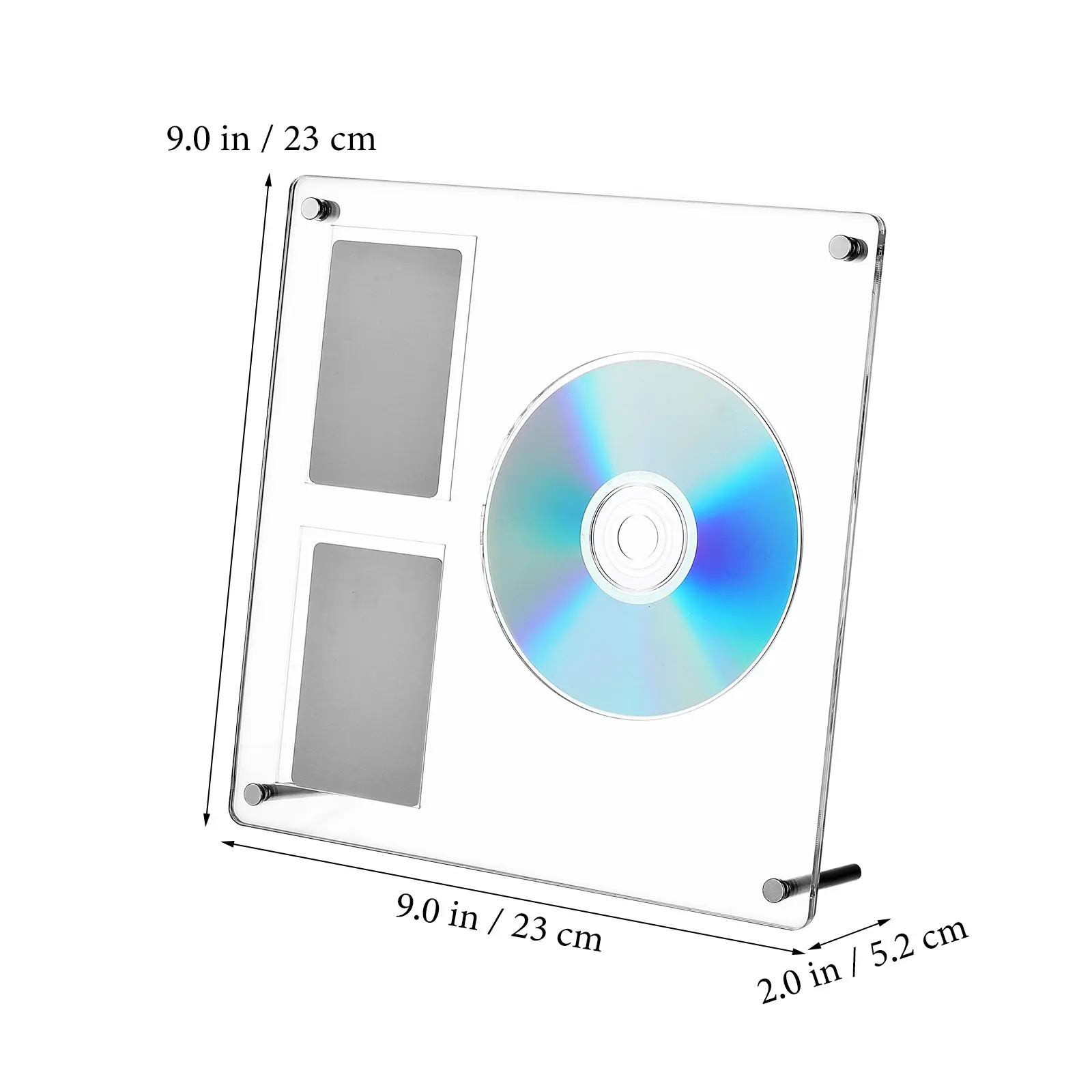 Фото Подставка для CD-дисков и фотокарточек K-pop, акриловая прозрачная компактная настольная полка-держатель, многофункциональная, прочная, элегантная. №2