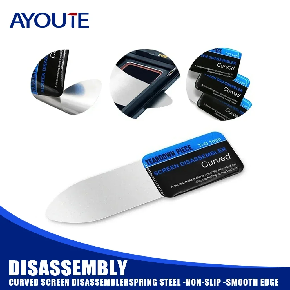 Мобильный телефон из нержавеющей стали изогнутый ЖК-экран Spudger инструменты для