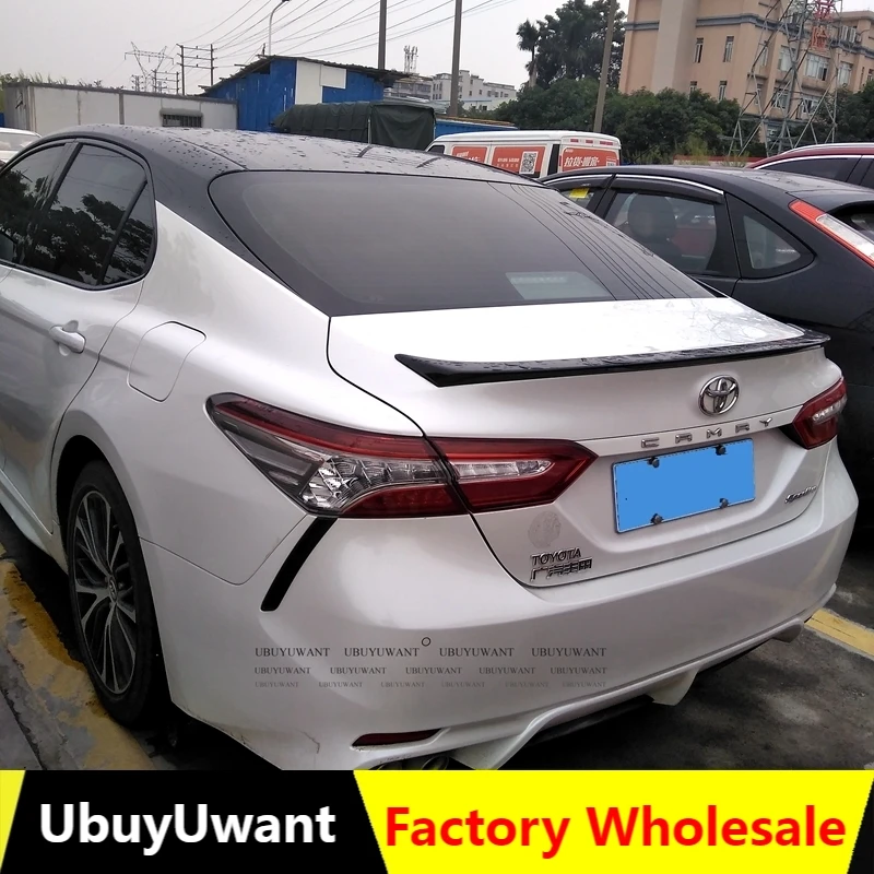 

Спойлер для TOYOTA Camry 2018, 2019, 2020, высококачественный задний спойлер из АБС-пластика для автомобильного заднего крыла