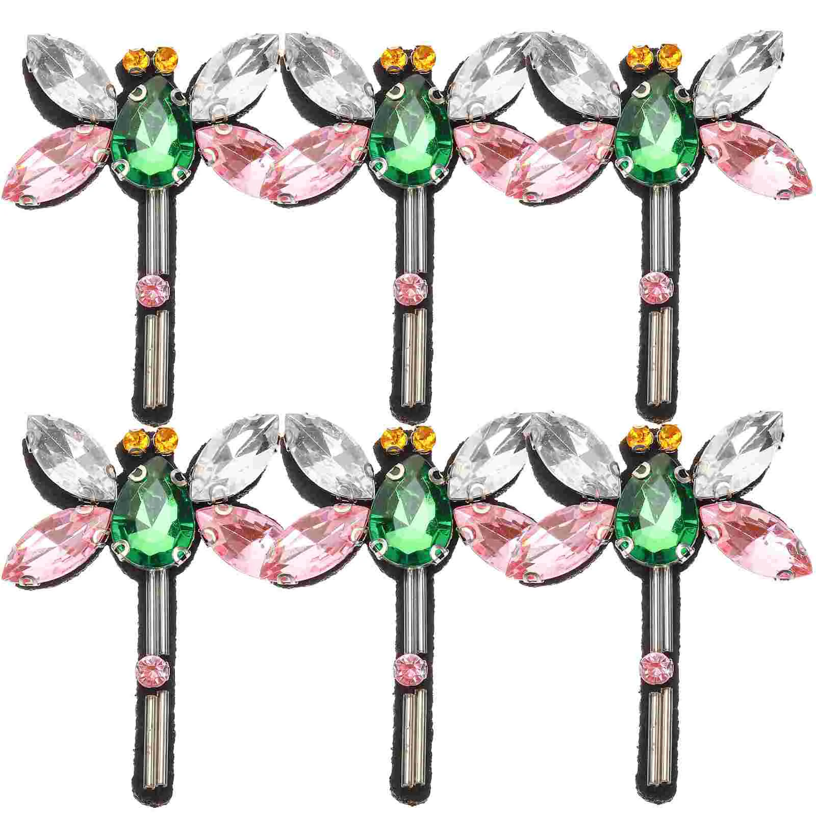 

6Pcs Rhinestone Patches Sewing Applique Insect Embellishment Decoration for Clothing Hats Backpacks