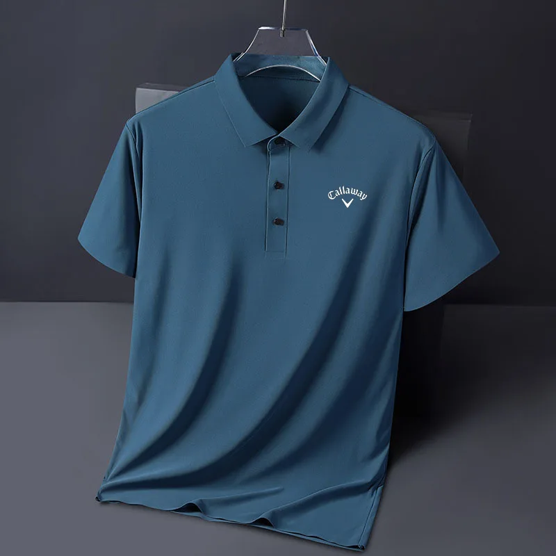 

Golf Polo Shirt Men Casual Short Sleeve Summer Sports Tee Male