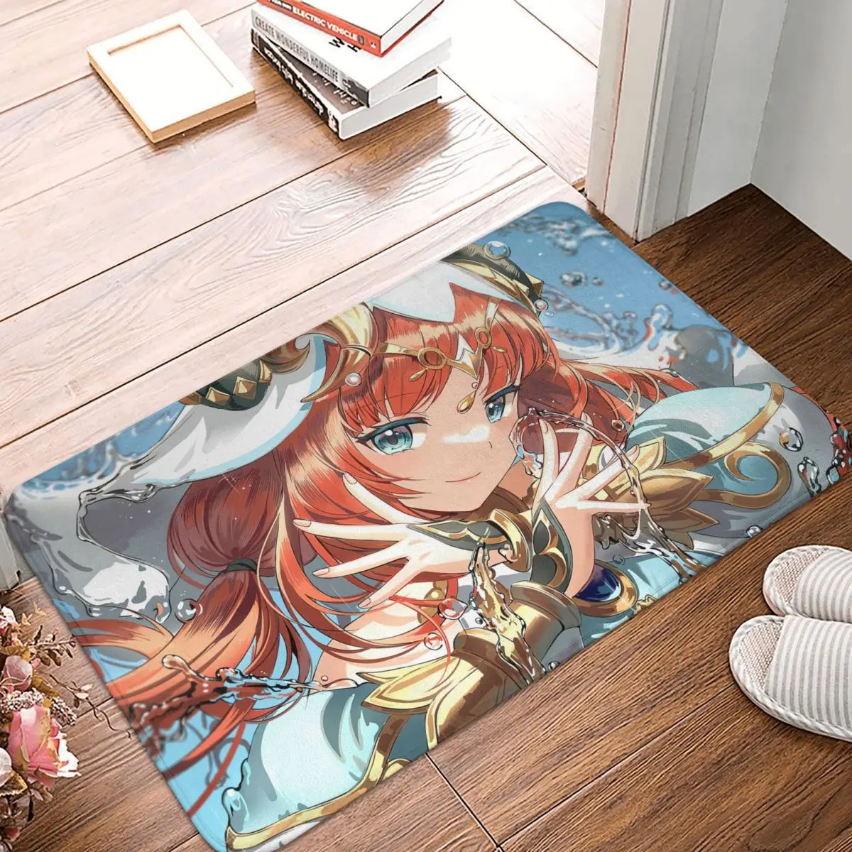 

Genshin Impact Game Bath Mat Nilou Doormat Kitchen Carpet Entrance Door Rug Home Decor