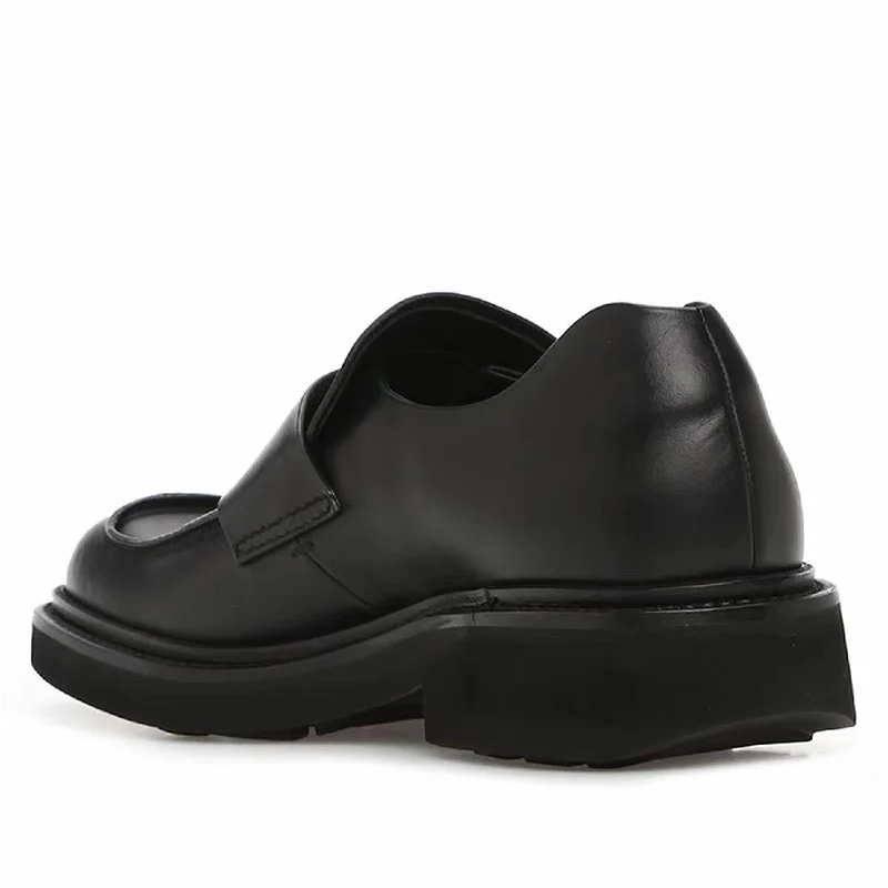 Мужская обувь из натуральной кожи с большим носком универсальная толстая