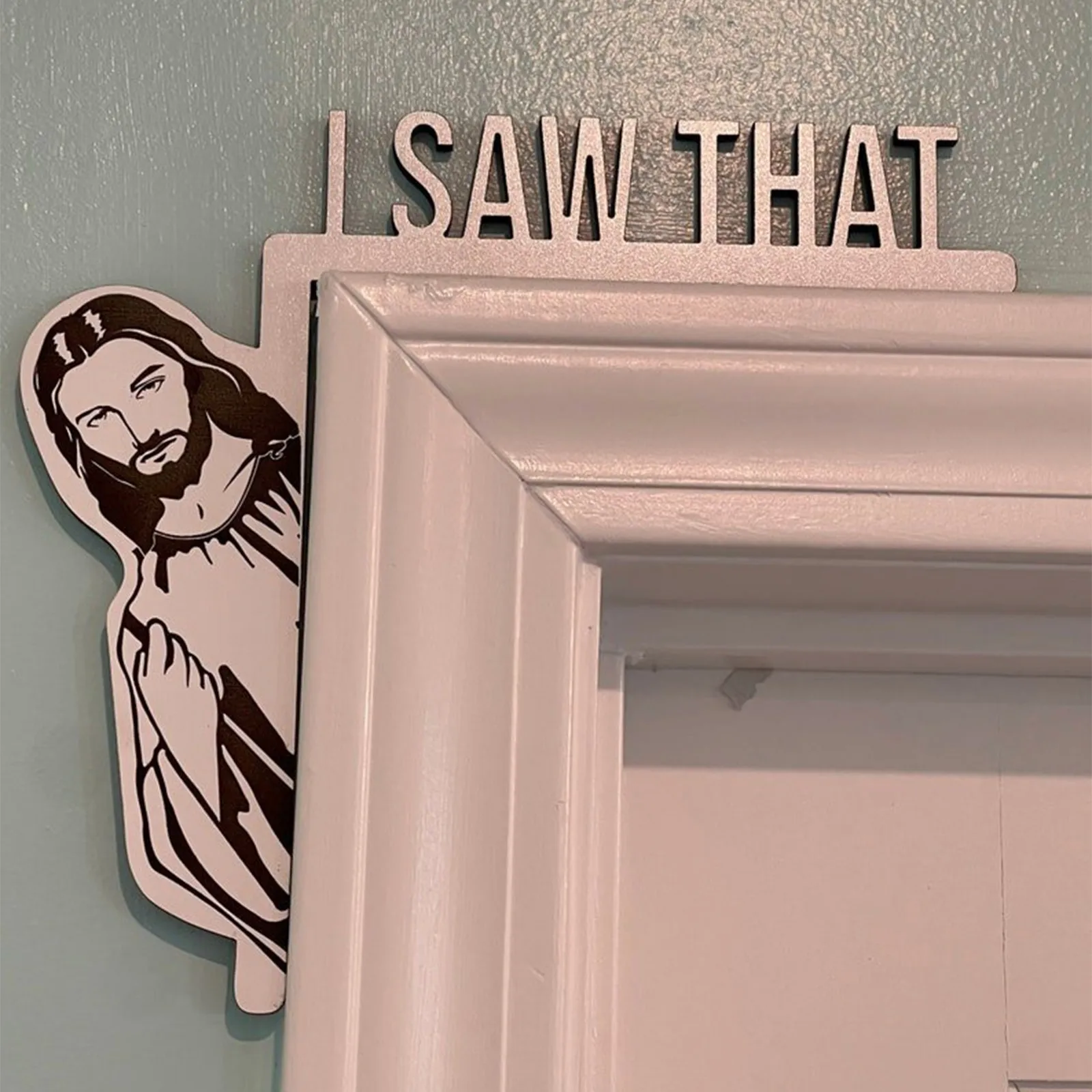 

Дверная рама, статуэтки, миниатюры, я увидел, что дверь Иисуса, сидят, украшения Иисуса, знак, домашний декор, Угловое украшение, новый знак на...