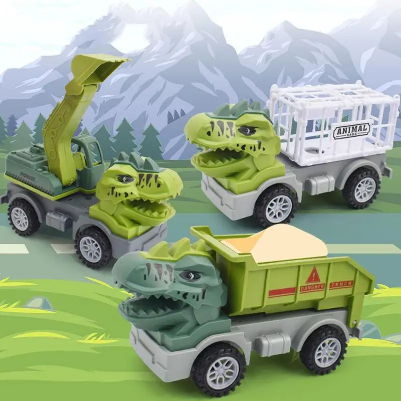 

Детские строительные игрушки, динозавры, инженерные транспортные средства, экскаваторы, самосвалы, автомобили динозавров, игрушки, подарки...