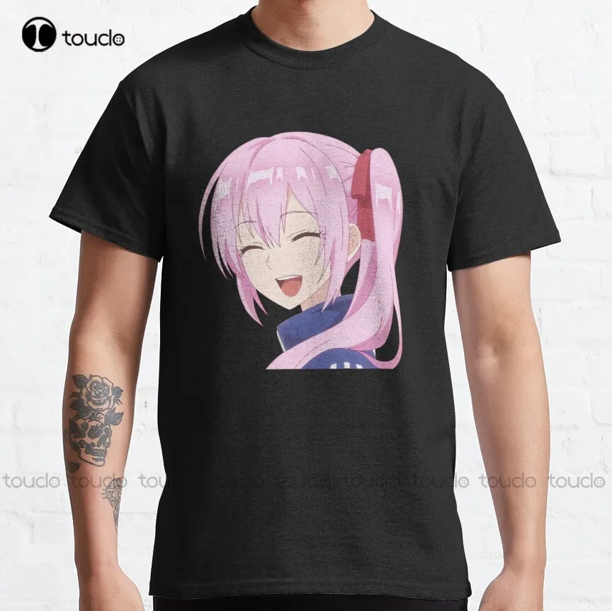 

Kawaii Shikimori Классическая футболка мужские Забавные футболки Модная креативная Повседневная забавная футболка Харадзюку дышащая хлопковая у...