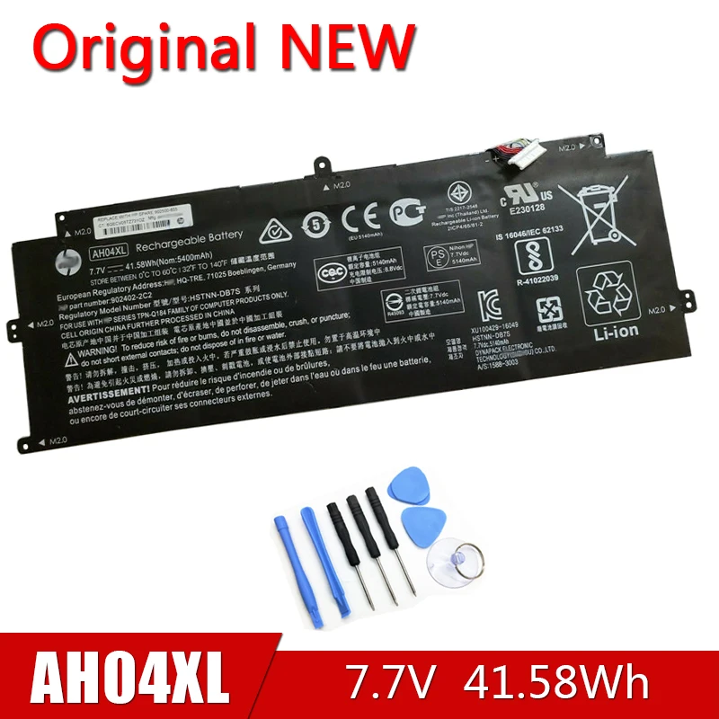 

AH04XL NEW Original Battery HSTNN-DB7S For HP Spectre X2 12-C000 12-C013TU 12-C014TU TPN-Q184 Series 7.7V 41.58Wh