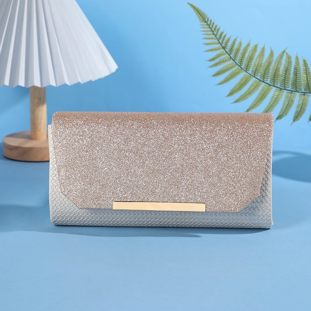 Роскошные Винтажные Золотые Шлепанцы С Блестками Блестящие Блестки На Плечо