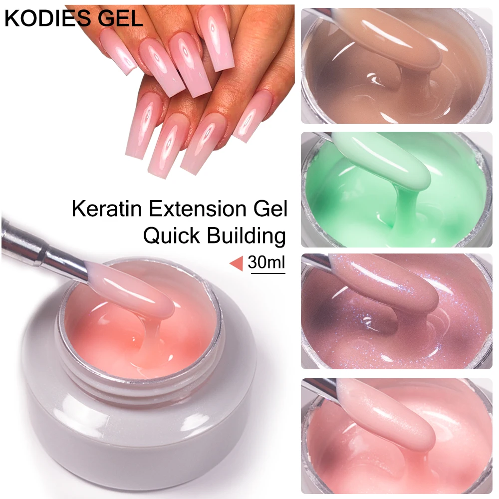 

KODIES GEL Builder Nail Gel for Extension 30ML Semi Permanent UV/LED Poly Hard Gel Keratin Protein Varnish for Nails Manicure