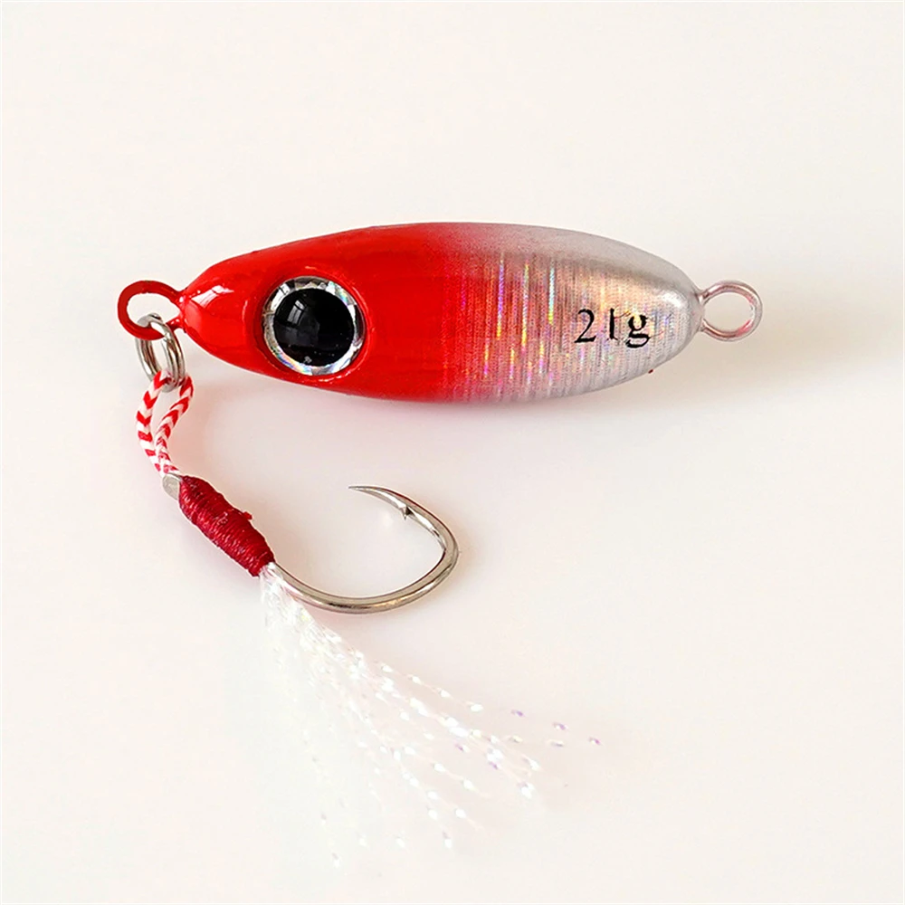 

Metal Bait Sub-micro Single Hook Iron Plate Luminous Fishing Bait Hard Lure Bionic Bait