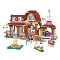 575pcs bricks diy heartlake riding club friends model compatible lepining 41126 building block toy for children christmas gifts