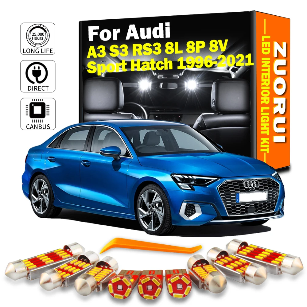 ZUORUI для Audi A3 S3 RS3 8L 8P 8V спортивный люк 1996-2016 2017 2021 Автомобильный светодиодный