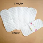 Прокладки гигиенические многоразовые для женщин, тканевые гигиенические прокладки менструальные, моющийся санитарный, 2 шт., 19 см