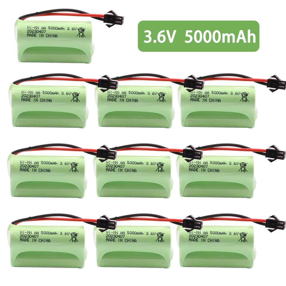 Перезаряжаемый аккумулятор Ni-MH 3 6 В 5000 мАч штепсельная вилка SM для пульта
