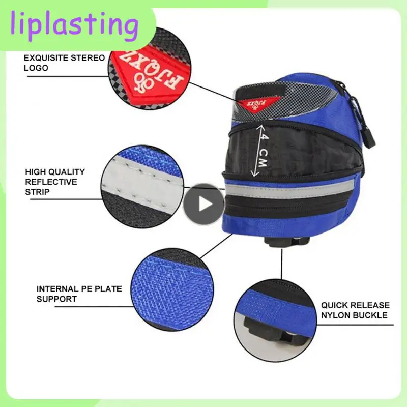

Bicycle BagsMountain Bike Saddle BagsRoad Bike Saddle BagsLarge CapacityPolyester Zipper Stand DesignRiding Accessories