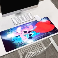 stitch customized hd printing gaming mousepad computer lock edge natural rubberlarge mouse pad anime e sports desk pad