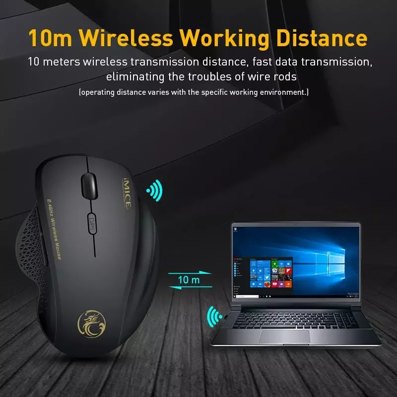 

Ergonomic Mouse Wireless Mouse Computer Mouse For PC Laptop 2.4Ghz USB Mini Mause 1600 DPI 6 buttons Optical Mice