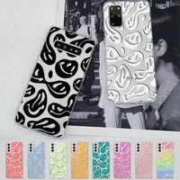 cute funny trippy smiley face phone case for samsung a51 a52 a71 a12 for redmi 7 9 9a for huawei honor8x 10i clear case