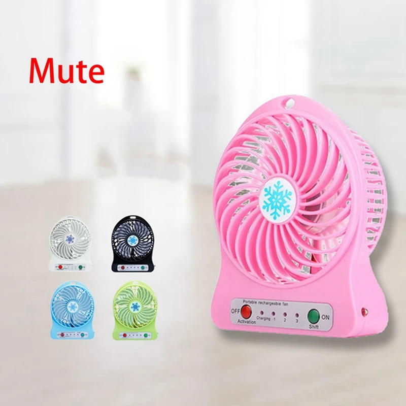 

3X Portable Rechargeable Mini Fan Air Cooler Mini Desk Fan USB Cooling Rechargeable Handheld Fans Pink